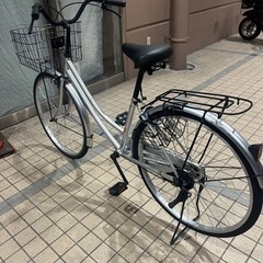 自転車 ママチャリの画像