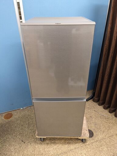 AQUA 2ドア冷凍冷蔵庫 126L 2022年製 AQR-13M(S) 大容量 ワイド耐熱100℃テーブル