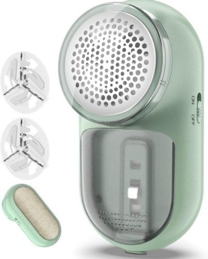 ❤️新品❤️毛玉取り コードレス 2way 電動 ほこり取りブラシ USB充電 替刃2個付き
