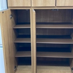 値下げ15800→13800木製シューズボックス　リサイクルショップ宮崎屋　　佐土原店　25.7.28Fの画像
