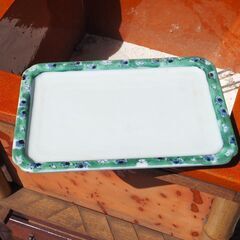 角皿、１４x２０、焼き鳥などに、５枚セットの画像