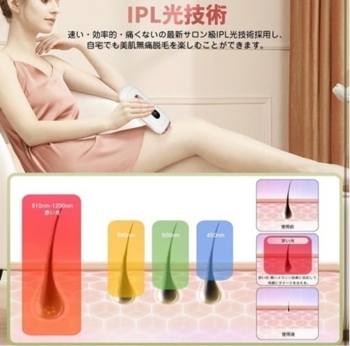 【新品未使用】サロン級 IPL 光脱毛器