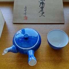 【未使用・箱あり】有田焼の急須茶器（5客）の画像