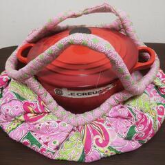 値下　未使用　ココット・ロンド 22cm
 ルクルーゼ   アメリカンキルトバッグ付きの画像