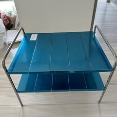 シンク下ステンレス伸縮ラック 2段 52045