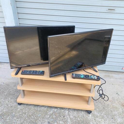 ドウシシャ　24型液晶テレビ　2019年製 2台セット　【中古美品】を5,000円でお譲りします！