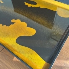 お膳 2尺平安膳 雲梨地 [60.3 x 45.5 x 24cm] ABS樹脂 (7-738-13) 料亭 旅館 和食器 飲食店 業務用の画像