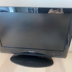 無料！19インチテレビ(REGZA) 説明書・リモコン付きの画像