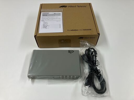 【未使用品】ギガビットイーサネットスイッチ アライドテレシス（AT-GS910/8）※お問い合わせは3/28までです