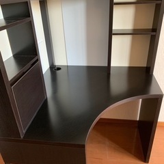 【お相手決定】IKEA MICKE ミッケ コーナーワークステーション, ブラックブラウンの画像