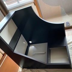 【お相手決定】IKEA MICKE ミッケ コーナーワークステーション, ブラックブラウンの画像