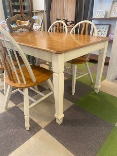 アメリカ家具 ダイニングテーブル　チェア　セット　値下げ