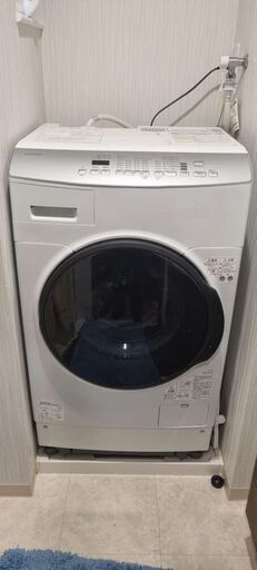 洗濯機 Iris Ohyama FLK832 Front-Loader Washing Machine with Dryer Function, Warm Wash Cycle, 17.6 lbs (8 kg), Drying Capacity 6.6 lbs (3 kg), Width 23.4 inches (595 mm)