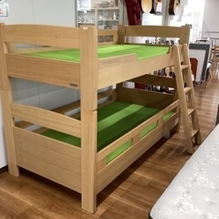 木製2段ベッド【町田市再生家具】　233155の画像