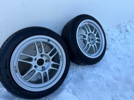 ENKEI RPF1 17インチ 8.5j+40 114.3 5h  2本 夏タイヤ付き