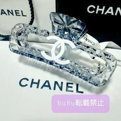  CHANEL シャネル クリスタル ヘアクリップ バンスクリップ