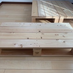 【受付終了】家具 パレットベッド スノコベッドの画像