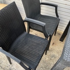 ガーデンファニチャー ガーデニングテーブル チェアーの画像