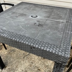 ガーデンファニチャー ガーデニングテーブル チェアーの画像