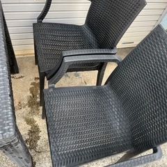 ガーデンファニチャー ガーデニングテーブル チェアーの画像