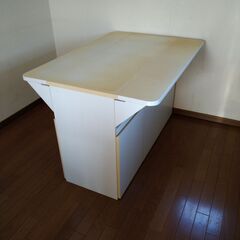 キッチンテーブル カウンター 白