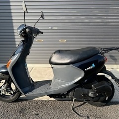 スズキ レッツ4 原付 4st FI インジェクション　バッテリー新品 書類　鍵あり純正　エンジン始動参考動画あり　奈良県　広陵町の画像