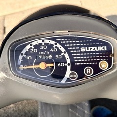 スズキ レッツ4 原付 4st FI インジェクション　バッテリー新品 書類　鍵あり純正　エンジン始動参考動画あり　奈良県　広陵町の画像