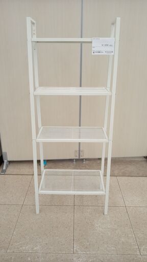 ★ジモティ割あり★ IKEA スチールラック 白 H147×D35×W60 クリーニング済み TJ4800