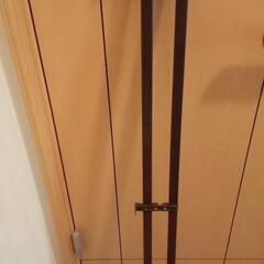 伸縮　カーテンレール　ダブル　約1.0m〜2.0m 取付けネジ4本付き