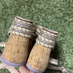 グレースコンチネンタル サンダル ウェッジソール パープル パステル 紫 24.5〜25cm 38の画像