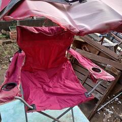 屋根付きアウトドアチェアー。屋根付きチェアー