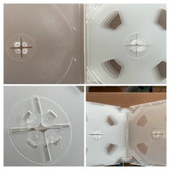 CD＆DVD ケース（10枚収納）× 10個セットの画像