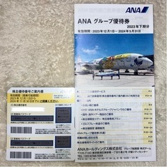 ANA 株主優待券、グループ優待券　割引券