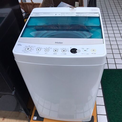 Haier/ﾊｲｱｰﾙ　縦型洗濯機　4.5㎏　JW-C45A　2017年製
