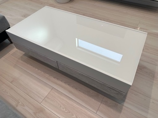 ローテーブル　東京インテリア　収納付き