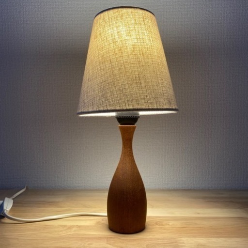 北欧ヴィンテージ チーク材 テーブルランプ 照明 ライト