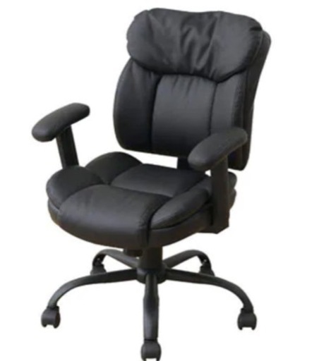 新品 山善 オフィスチェア ゲーミングチェア ミドルバックチェア レザー デスクチェア