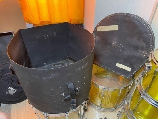 【値下げ条件あり】TAMA アクリルドラム（イエロー）ツーバス5点セットごめん現在受渡し予定者がいます※