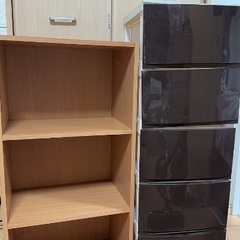カラーボックスと収納ボックス