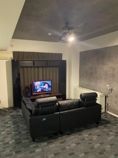 テレビラック本棚付き