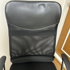 【購入者様決定】オフィスチェア　メッシュ　ブラック　ハイバック　【3/22処分予定】の画像