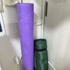 ヨガマット、ヨガ柱　セット