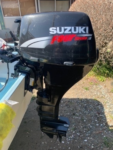 スズキ船外機　DF9.9　実働　L足　セル付き　燃料タンク＆ホース付き