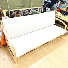 10/26【ジモティ特別価格】アーリー・タイムス アルファ ソファー LD-1L 3人掛け 旭川家具