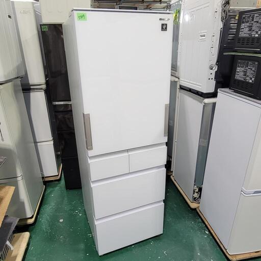 ‍♂️h060326売約済み❌5789‼️配送設置は無料‼️最新2021年製✨どっちもドア✨SHARP 412L 5ドア 冷蔵庫 自動製氷付き