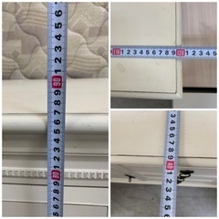 ※終了※▼値下げ▼ホワイト家具★ カントリー調 オシャレ家具 収納家具 キャビネットの画像