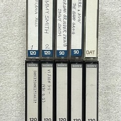■中古 DATテープ本体＆ケース 10本セット■ソニー DT-120 120分■マクセル R-120DM R-90DM■デノン R-60DT■カセットテープ ダットテープ ジャンク品の画像