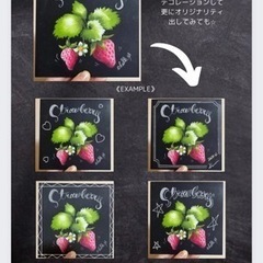 ⌘チョークアートで作る春のミニインテリアボード⌘ - 海南市