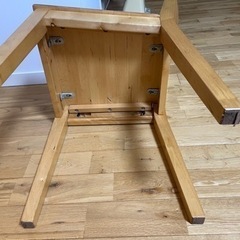 イケア　ダイニングチェア　パイン材の画像