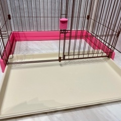 ★ペット 小型犬 犬 ゲージ ピンクの画像